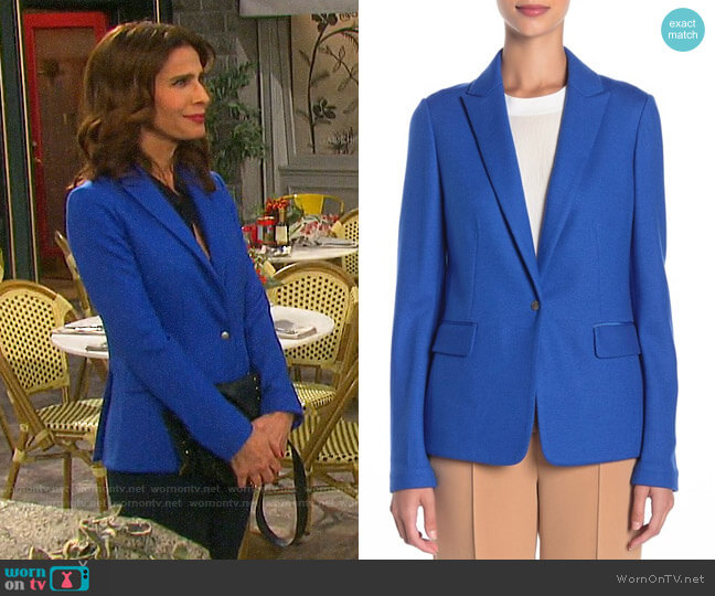 Rag & Bone Lexington Blazer worn by Hope Williams (Kristian Alfonso) on Days of our Lives