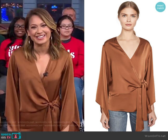 Cassandra Blouse by Ramy Brook worn by Ginger Zee on Good Morning America