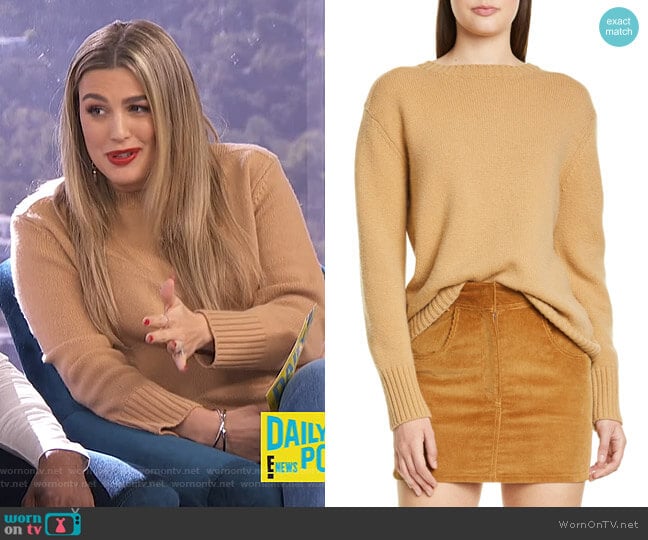 40s Crewneck Sweater by Re/Done worn by Carissa Loethen Culiner on E! News