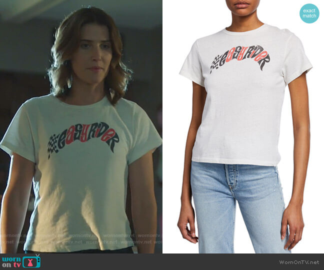 Easy Rider Short-Sleeve Graphic T-Shirt by Re/Done worn by Dex Parios (Cobie Smulders) on Stumptown