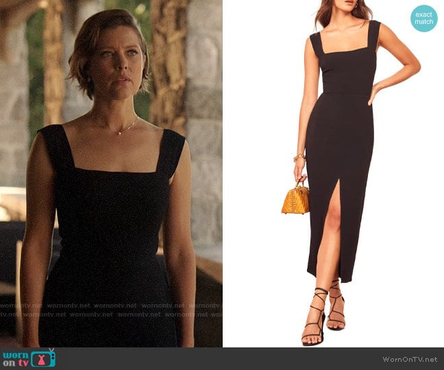 Reformation Graciella worn by Lyla Michaels (Audrey Marie Anderson) on Arrow