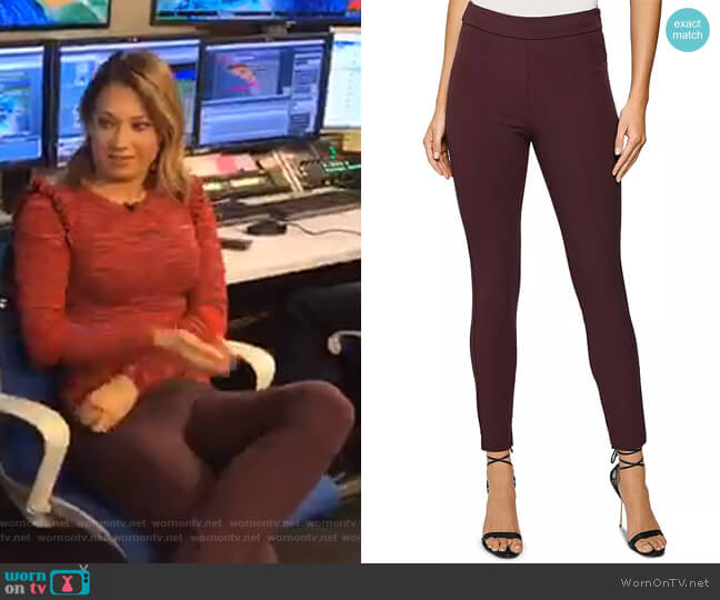 Tyne High Rise Skinny Pants by Reiss worn by Ginger Zee on Good Morning America