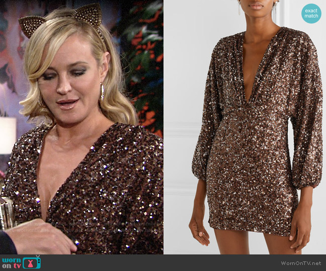 Retrofete Aubrielle Dress worn by Sharon Collins (Sharon Case) on The Young & the Restless