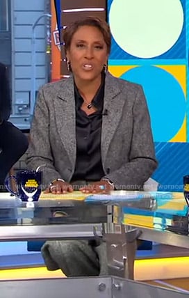 Robin’s grey suit on Good Morning America