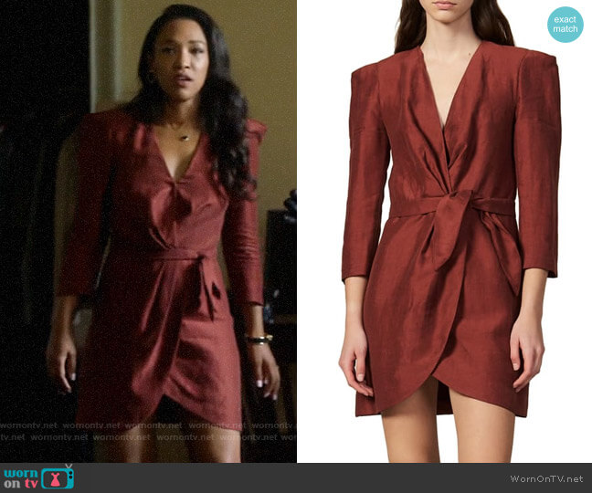 Sandro Vera Dress worn by Iris West (Candice Patton) on The Flash
