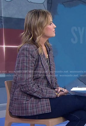 Savannah’s grey plaid blazer on Today