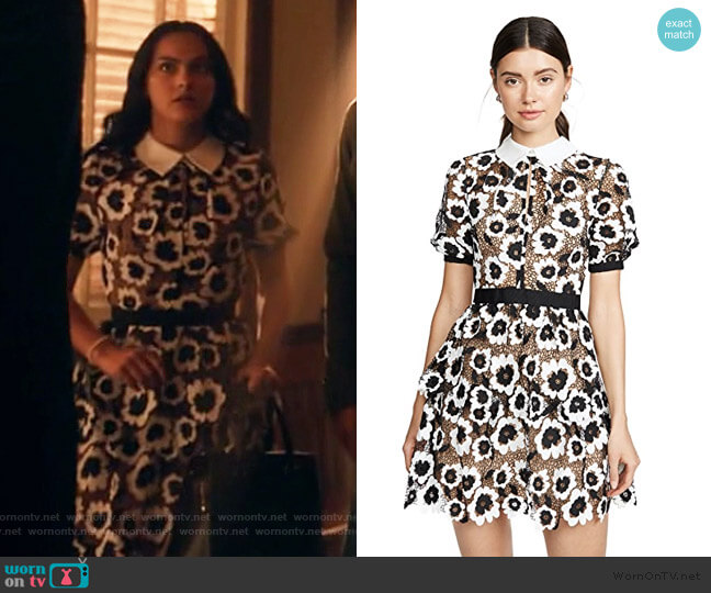 Self Portrait Abstract Floral Guipure worn by Veronica Lodge (Camila Mendes) on Riverdale