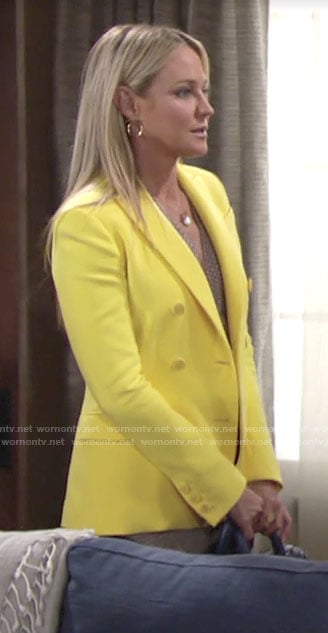 Sharon’s yellow blazer on The Young and the Restless