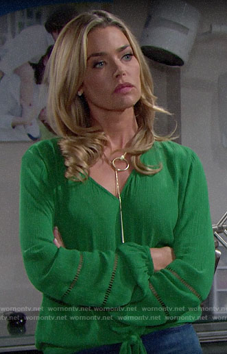 WornOnTV: Shauna's red cropped jacket on The Bold and the Beautiful, Denise Richards