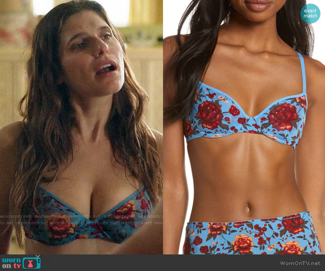 Skarlett Blue Rebel Underwire Convertible T-Shirt Bra worn by Rio (Lake Bell) on Bless This Mess