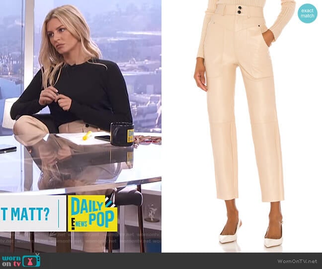 Seana Leather Pant by Song of Style worn by Morgan Stewart on E! News