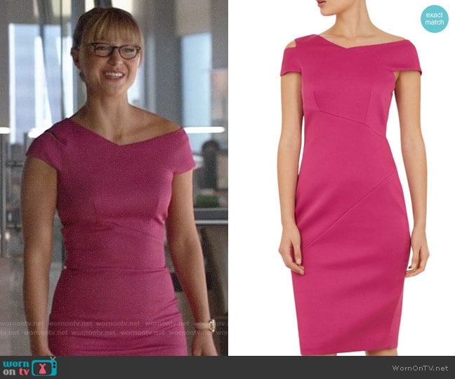 Ted Baker Aspyn Dress worn by Kara Danvers (Melissa Benoist) on Supergirl