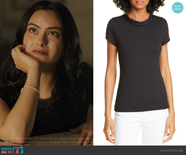 Ted Baker Jacii Tee worn by Veronica Lodge (Camila Mendes) on Riverdale