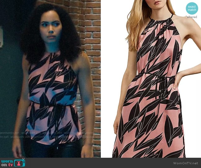 Ted Baker Leahla Sour Cherry Dress worn by Macy Vaughn (Madeleine Mantock) on Charmed