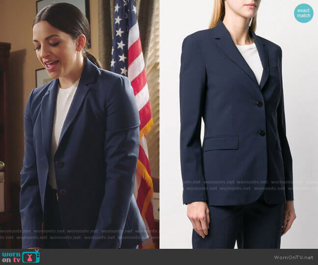 Diana’s navy blazer on Sunnyside