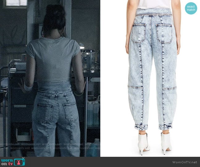 Ulla Johnson Storm Jeans worn by Mary Hamilton (Nicole Kang) on Batwoman