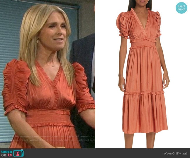 Ulla Johnson Maya Dress worn by Jennifer Horton (Melissa Reeves) on Days of our Lives