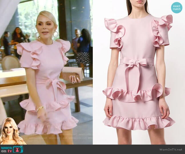 Tiered Ruffle Dress by Valentino worn by Kameron Westcott on The Real Housewives of Dallas