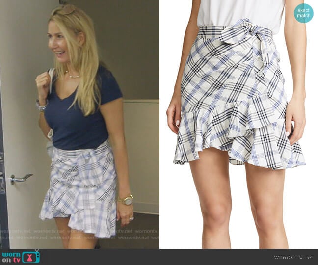 Kaia Skirt by Veronica Beard worn by Kary Brittingham on The Real Housewives of Dallas