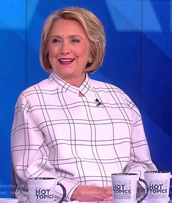 Hillary Clinton’s white check jacket on The View