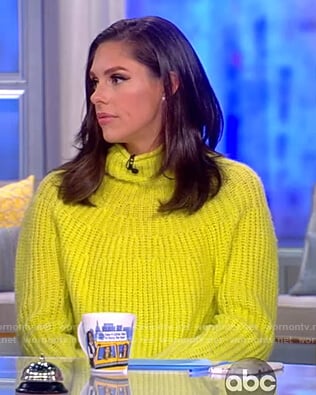 Abby’s yellow turtleneck sweater on The View