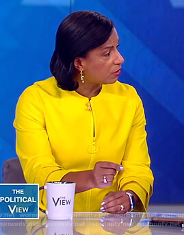 Susan Rice’s yellow tiered sleeve jacket on The View