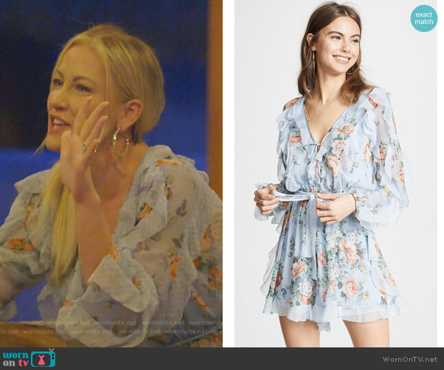 Bowie Frill Romper by Zimmermann worn by Stephanie Hollman on The Real Housewives of Dallas