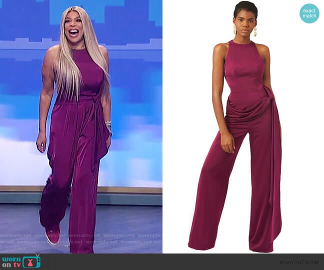 Reed Jumpsuit by Andrea Iyamah worn by Wendy Williams on The Wendy Williams Show