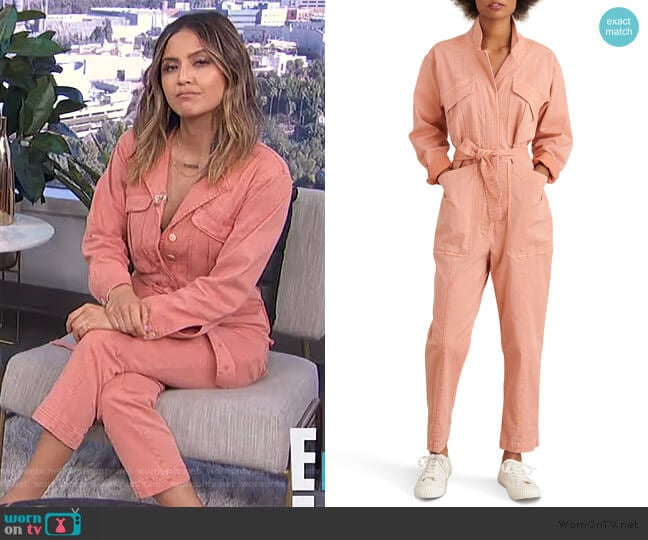 Expedition Twill Jumpsuit by Alex Mill worn by Erin Lim  on E! News