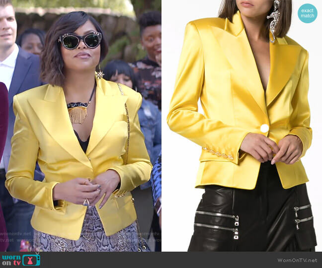 Single Breasted Blazer by Alexandre Vauthier worn by Cookie Lyon (Taraji P. Henson) on Empire