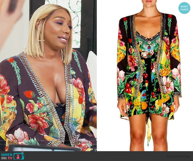 Jacket with tie Back Call me Carmen by Camilla worn by Nene Leakes on The Real Housewives of Atlanta