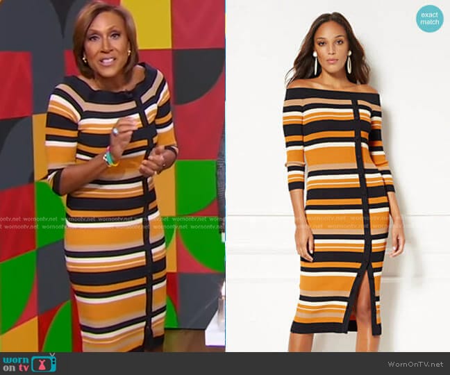 Daveena Dress - Eva Mendes Collection by New York & Company worn by Robin Roberts on Good Morning America