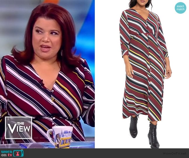 Long Sleeve Maxi Dress by Eloquii worn by Ana Navarro on The View