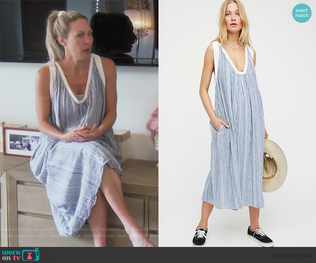 Beckett Midi Dress by Free People worn by Braunwyn Windham-Burke on The Real Housewives of Orange County