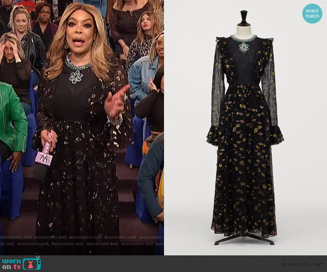 Dress with Flounces by H&M worn by Wendy Williams  on The Wendy Williams Show