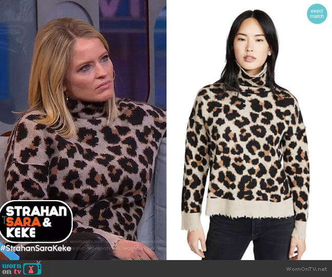 WornOnTV: Sara’s leopard turtleneck sweater on GMA Strahan Sara And ...