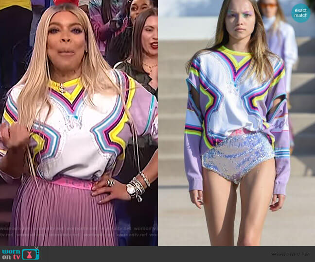 Spring 2020 Collection by Iceberg worn by Wendy Williams  on The Wendy Williams Show
