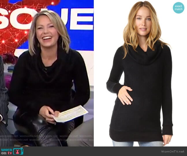 Cowl Neck Maternity Sweater by Ingrid & Isabel worn by Dylan Dreyer on Today