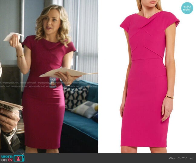 Roland Mouret Ivy Dress worn by Marissa Morgan (Geneva Carr) on Bull