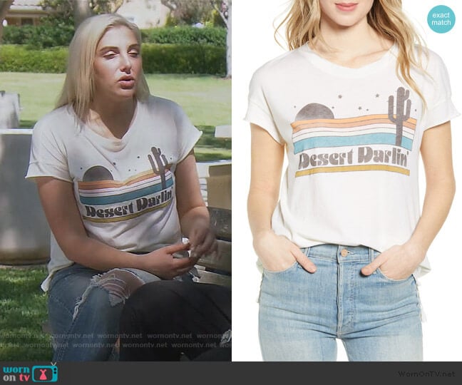 Desert Darlin' Vintage Cotton Tee by Junk Food worn by Gina Kirschenheiter on The Real Housewives of Orange County