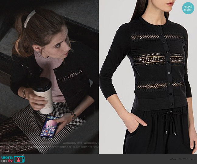 Lace Stripe Knit Collection by Karen Millen worn by Stephanie 'Stevie' McCord (Wallis Currie-Wood) on Madam Secretary