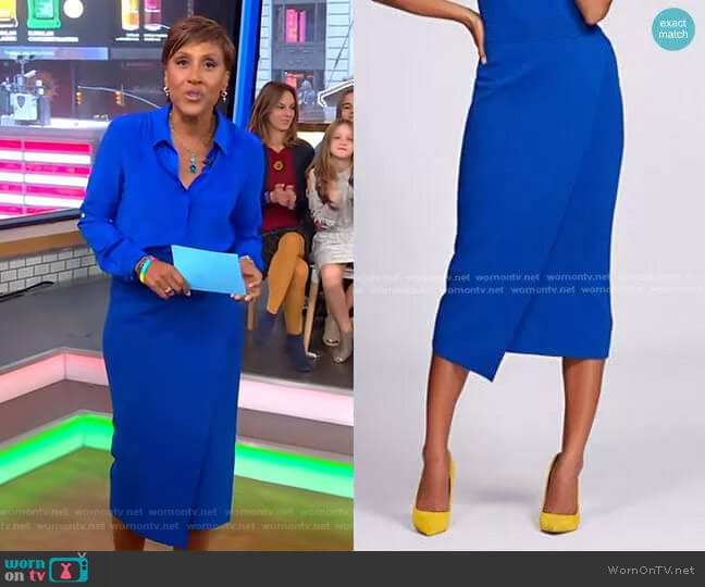 Knit Pencil Skirt - Gabrielle Union Collection by New York & Company worn by Robin Roberts on Good Morning America