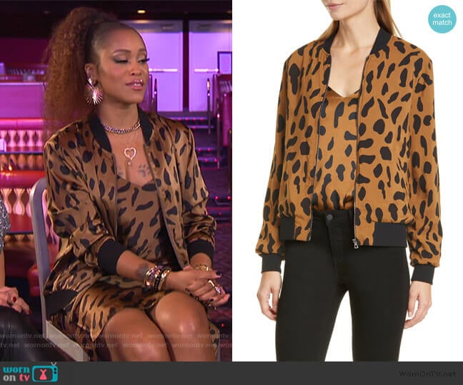 WornOnTV: Eve’s leopard dress and bomber jacket on The Talk | Eve ...