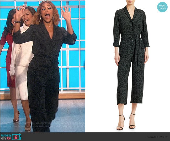 Beatnik Leopard-Print Jumpsuit by Le Superbe worn by Eve on The Talk