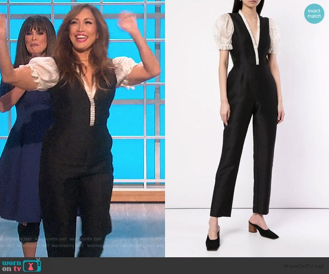 Suzette Jumpsuit by Macgraw worn by Carrie Inaba on The Talk