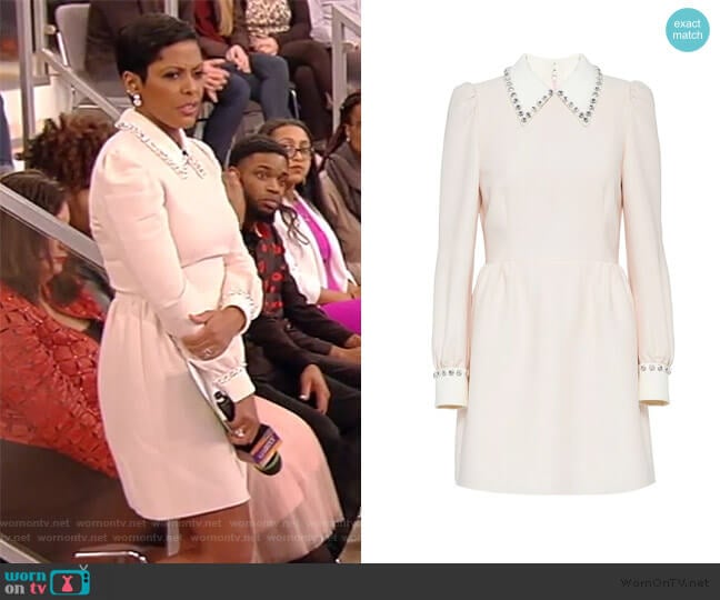 Embellished Collar Dress by Miu Miu worn by Tamron Hall on Tamron Hall Show