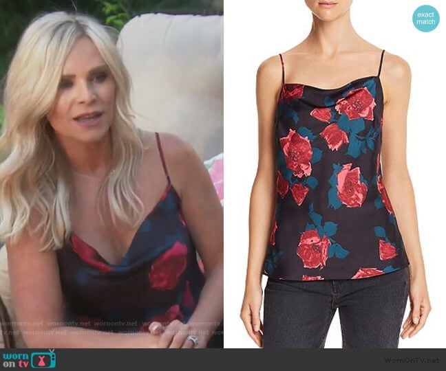 Giovanna Floral Camisole Top by Paige worn by Tamra Judge on The Real Housewives of Orange County