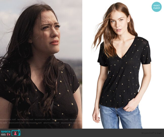 Cara Tee by Rails worn by Jules Wiley (Kat Dennings) on Dollface