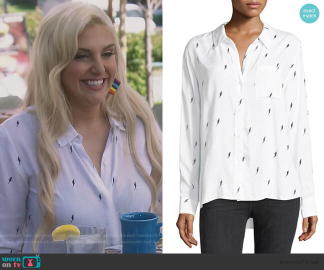 Rocsi Button-Front Single-Pocket Shirt by Rails worn by Gina Kirschenheiter on The Real Housewives of Orange County