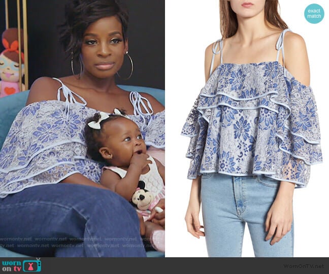 Dena Top by Rebecca Minkoff worn by Shamea on The Real Housewives of Atlanta